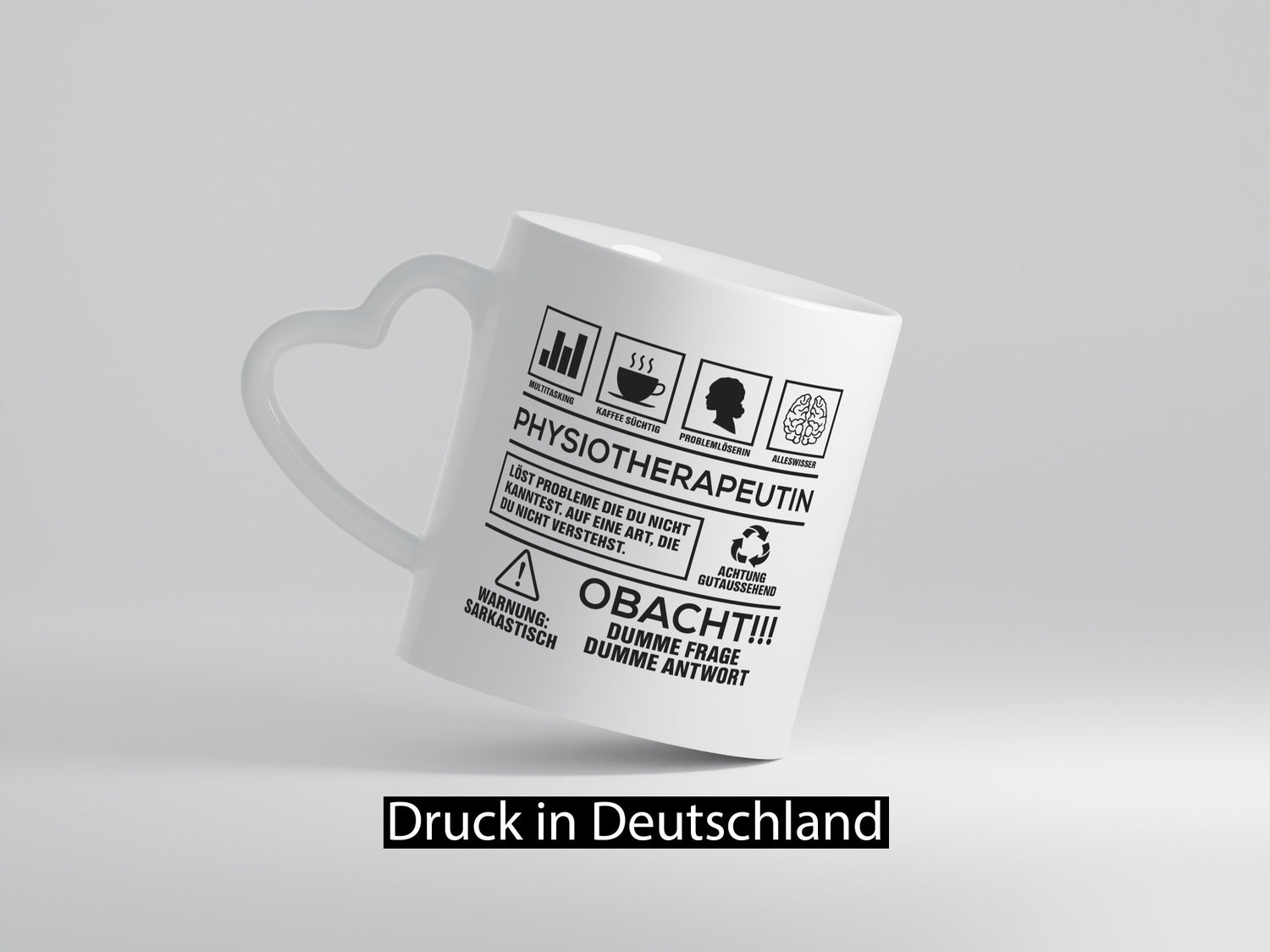 Achtung Probleme Physiotherapeutin Geschenk Humor Geschenkidee lustiger Spruch