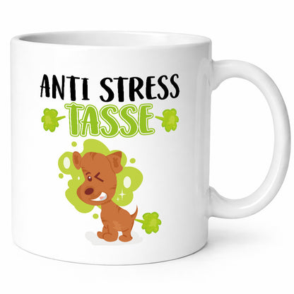 Anti-Stress Tasse | süßer Mops Pups Hund lustig Geschenk Tierliebhaber Humor