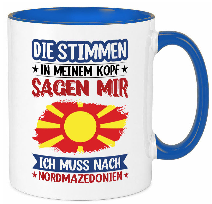 Nordmazedonien | Urlaub Stimmen in meinem Kopf Geschenk Humor Geschenkidee