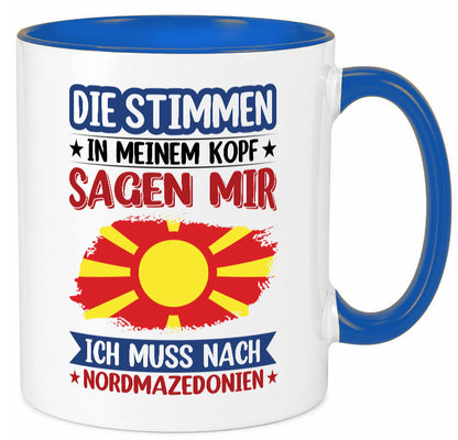 Nordmazedonien | Urlaub Stimmen in meinem Kopf Geschenk Humor Geschenkidee