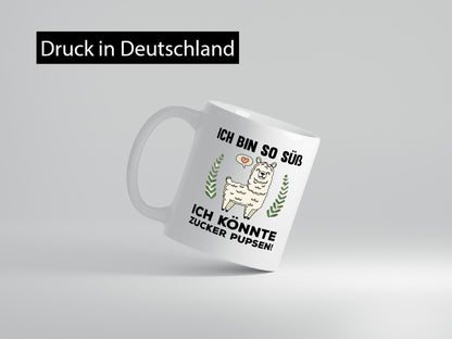 Ich bin so süß | niedlich Lama Zucker pupsen Humor Geschenkidee Tasse