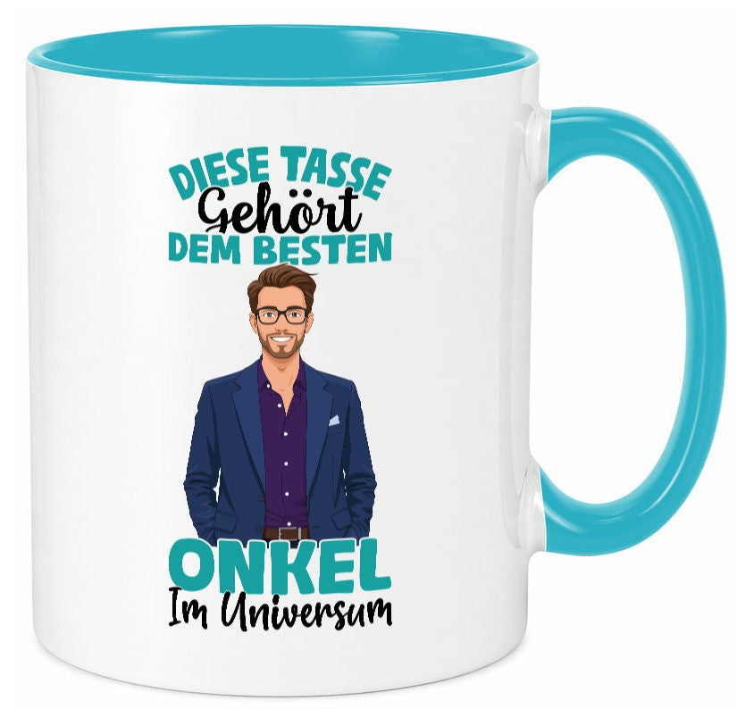 Im Universum: Onkel | Neffe Bruder Familie lustiger Spruch Geschenk Tasse