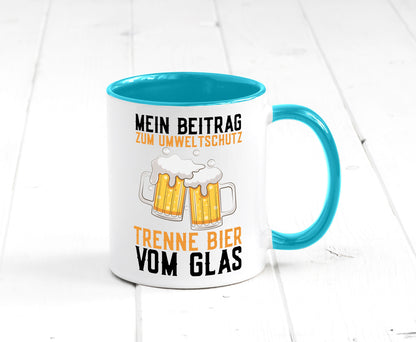Beitrag zum Umweltschutz | Biertrinker Party Pils lustiger Spruch Geschenk