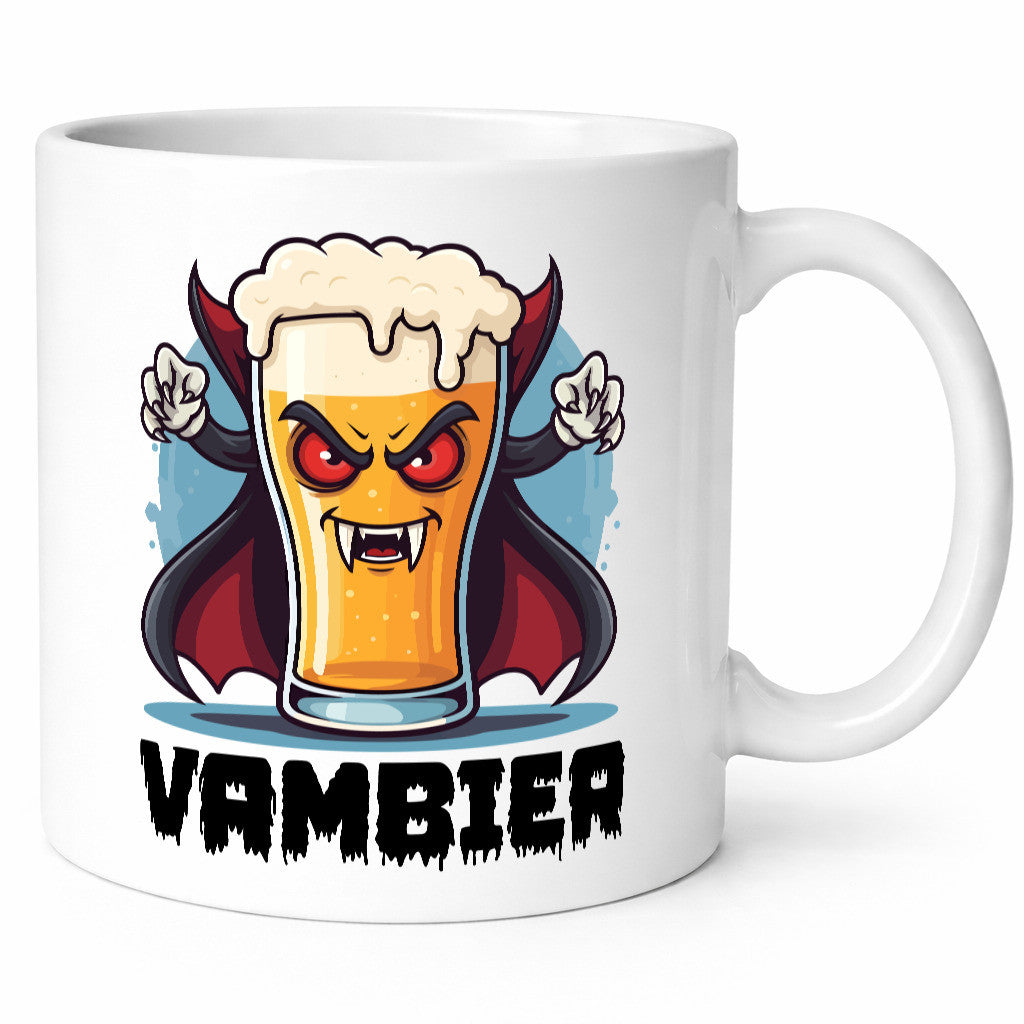 Vambier | Helloween Fledermaus mit Bier Geschenkidee Humor Tasse