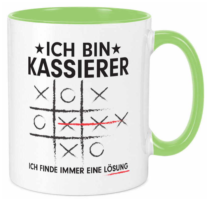Löse Probleme: Kassierer Geschenkidee Humor Tasse