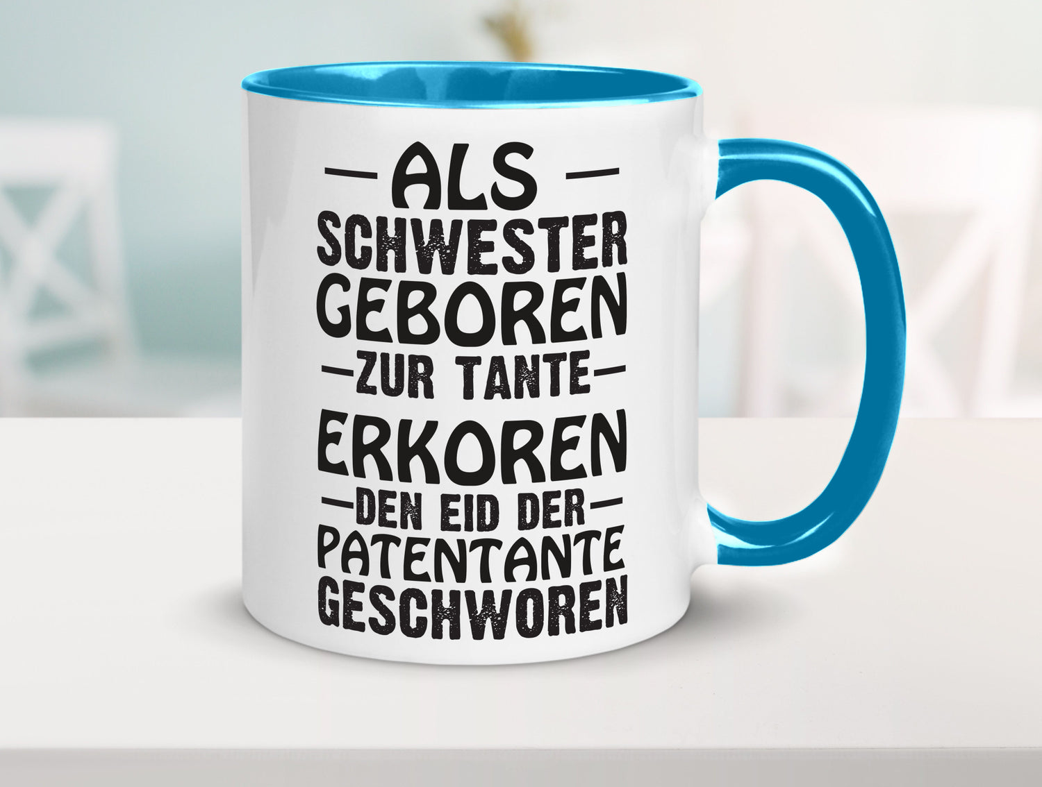 Eid der Patentante | Tante Tasse Schwester Humor lustig Geschenkidee Geschenk
