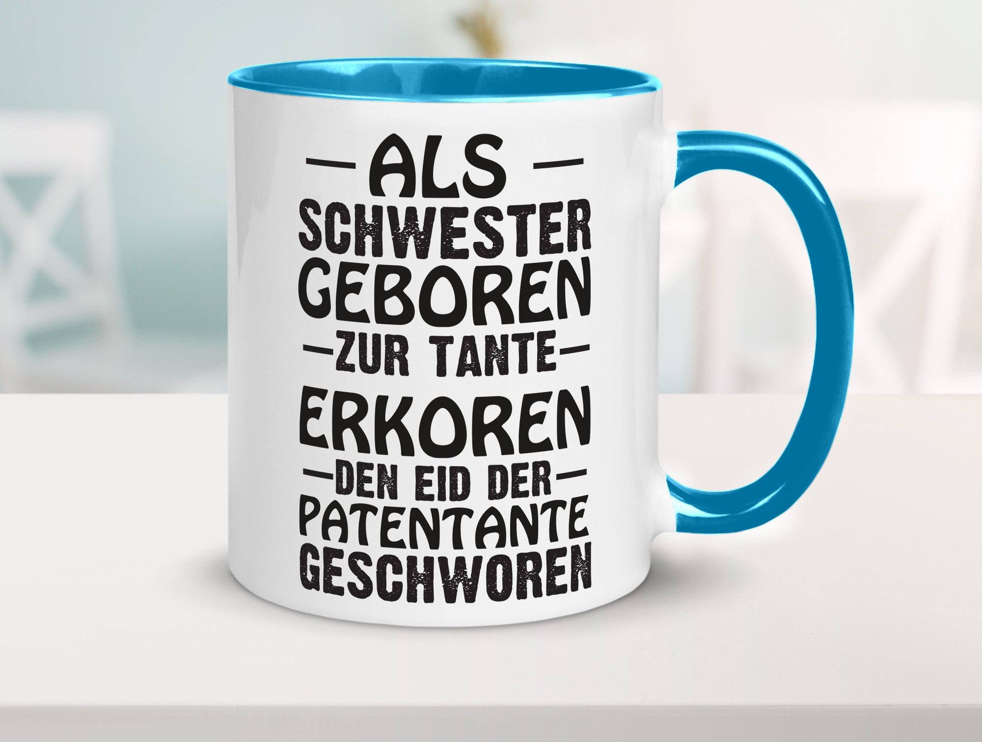 Eid der Patentante | Tante Tasse Schwester Humor lustig Geschenkidee Geschenk