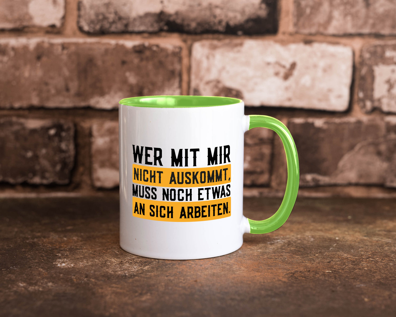 Wer mit mir nicht auskommt | Selbstbewusst lustiger Spruch Geschenk Humor