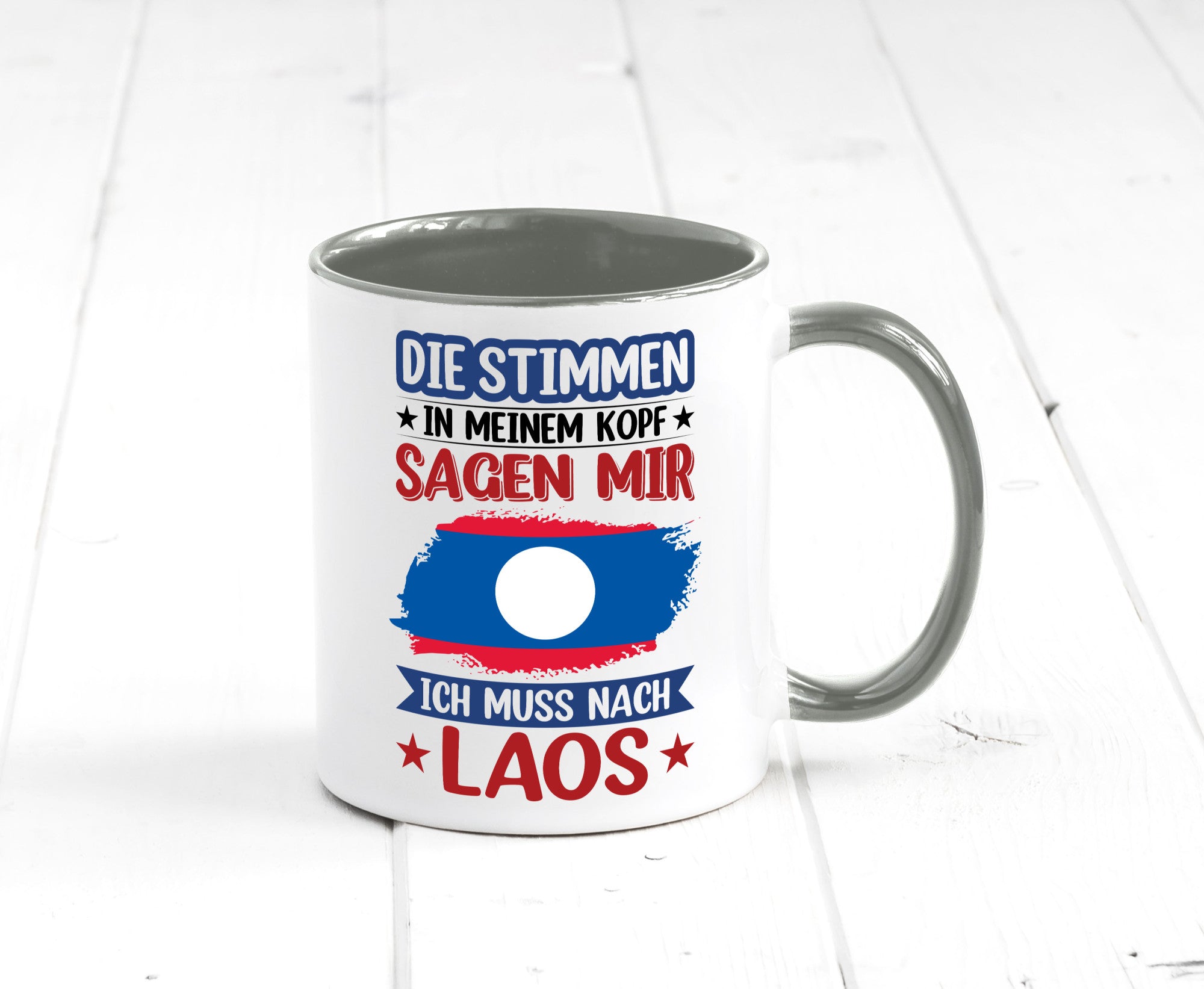 Laos | Urlaub Stimmen in meinem Kopf Traumland lustig Humor Geschenkidee