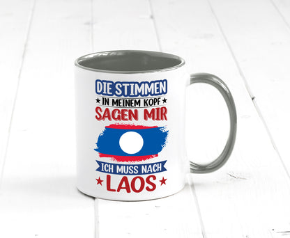 Laos | Urlaub Stimmen in meinem Kopf Traumland lustig Humor Geschenkidee