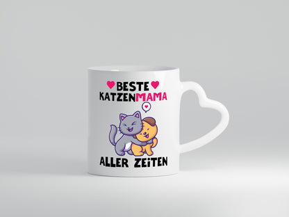 Beste Katzenmama | Katzenbaby Herz lustig Familie Geschenkidee Geschenk Tasse