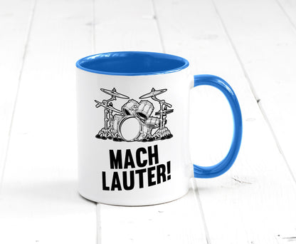 Mach lauter | Schlagzeug Band Musiker Geschenkidee Humor Tasse