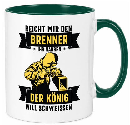 König will schweissen | Schweisser Sterne lustiger Spruch Geschenk Humor
