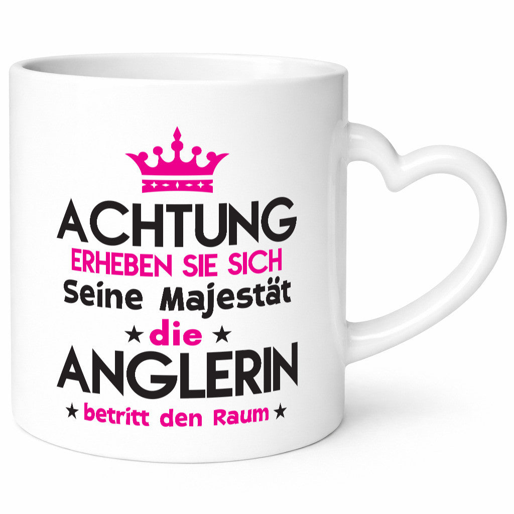 Seine Majestät Anglerin | Angeln Fischerin lustiger Spruch Geschenk Humor