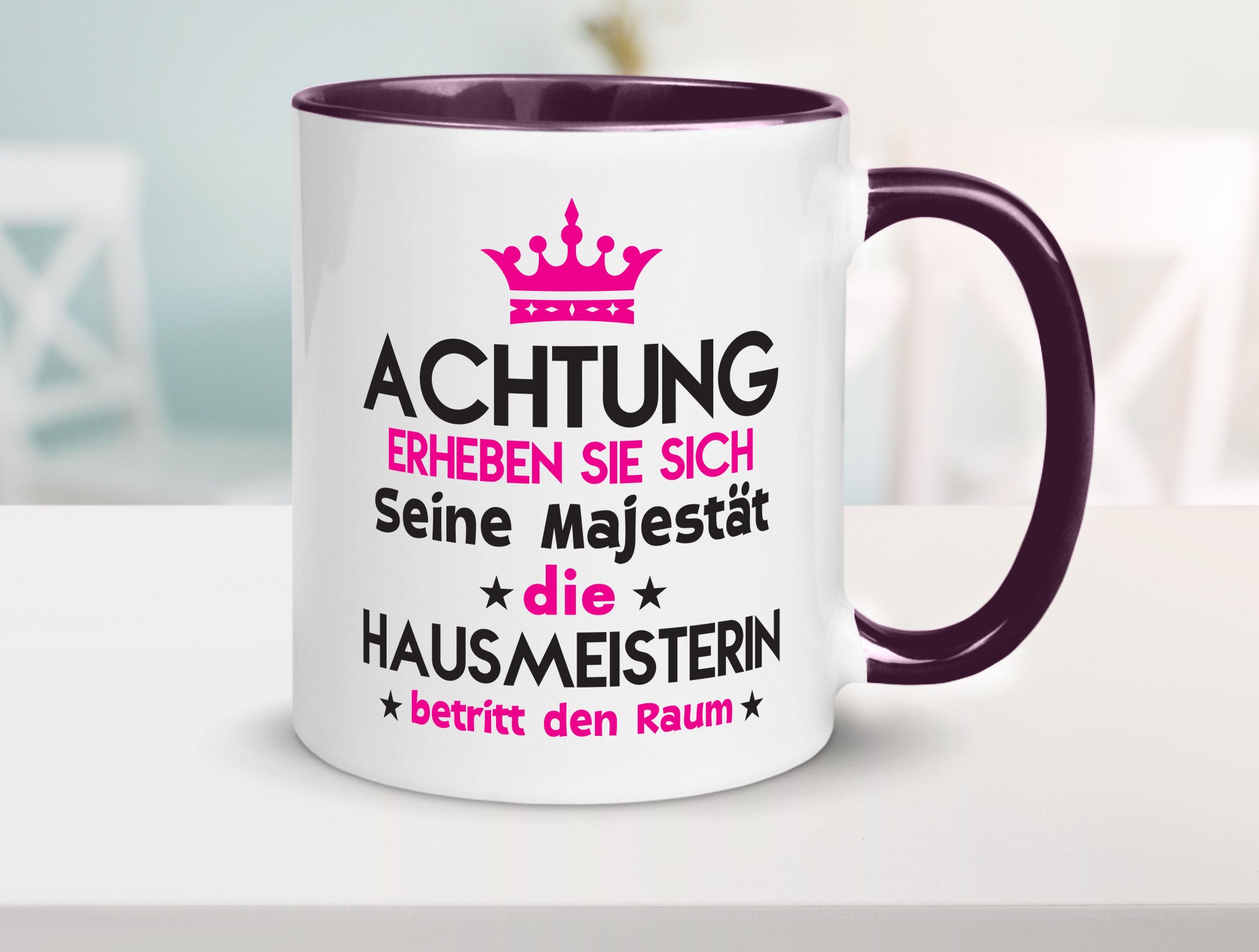 Seine Majestät Hausmeisterin | Hauswart Humor Geschenkidee Tasse