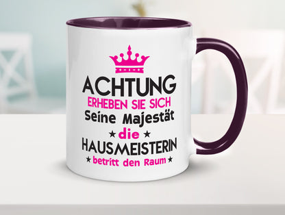 Seine Majestät Hausmeisterin | Hauswart Humor Geschenkidee Tasse