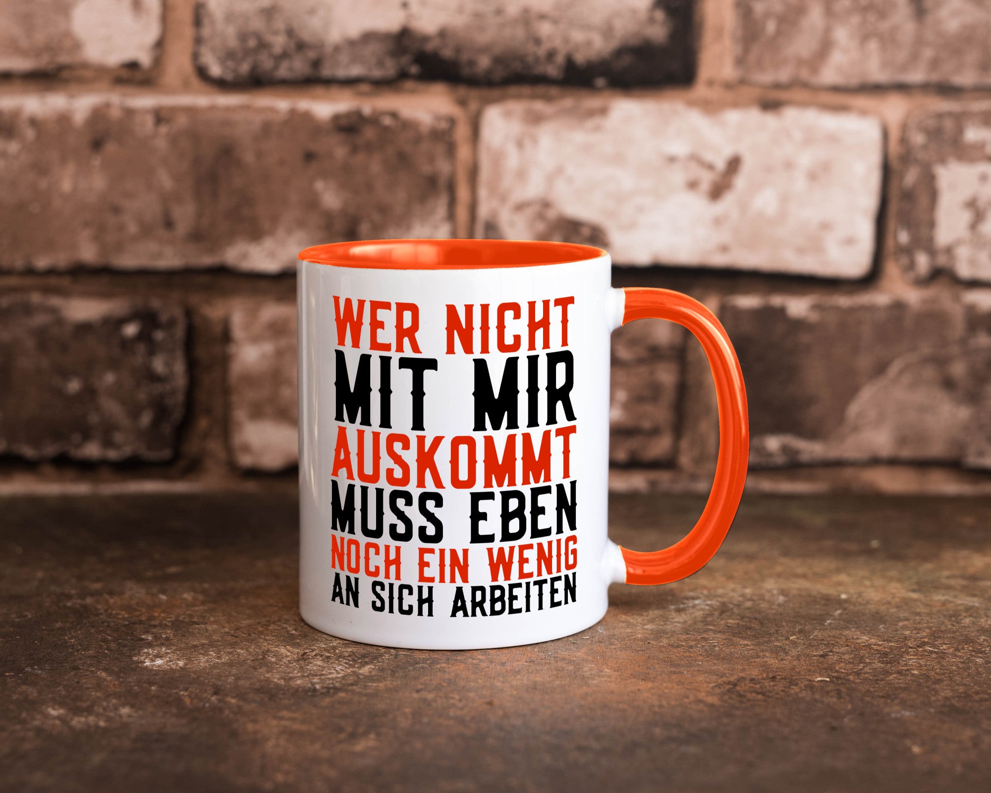 Wer nicht mit mir auskommt | Selbstbewusst witziger Spruch Geschenkidee Humor