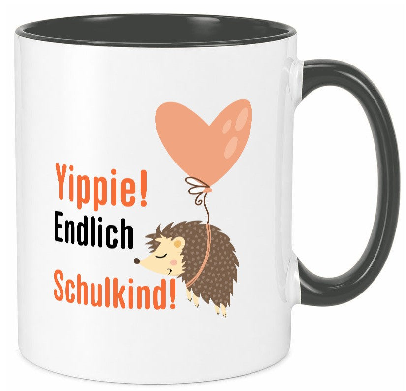 Schulkind | Einschulung 1. Klasse Grundschule v2 Geschenk Humor Geschenkidee Tasse