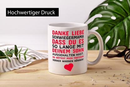 Schwiegermama | Schwiegermutter Tasse schöner Spruch Geschenk Familie