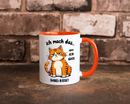 Ich guck dabei Böse | Katze Ironie Geschenk Tierliebhaber Humor lustiger Spruch