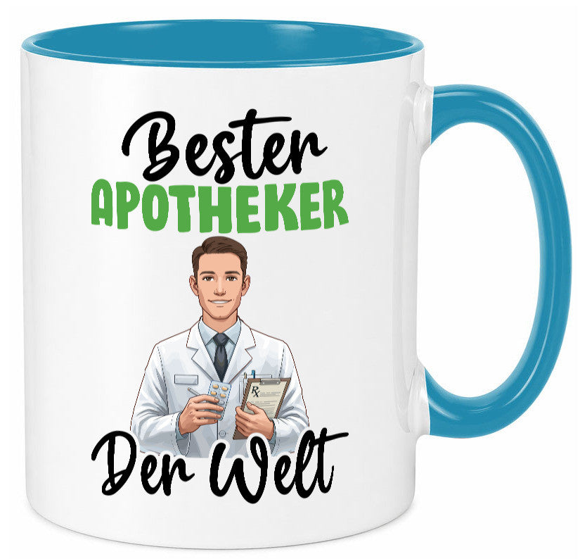 Bester Apotheker | Apotheke Pharmazie v2 Humor Geschenkidee Tasse