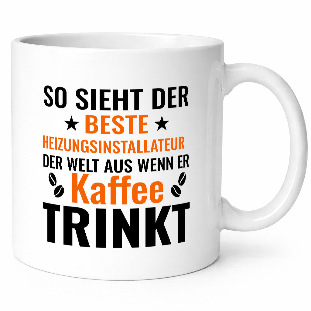 Kaffee trinkt: Heizungsinstallateur | Heizungsbauer lustiger Spruch Geschenk