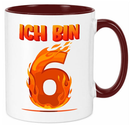6. Geburtstag | 6 Jahre Drache lustig Geschenkidee Geschenk Tasse