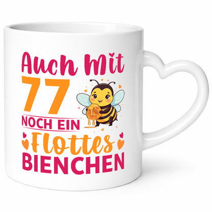 77. Geburtstag | Flottes Bienchen 77 Jahre v2 lustig Geschenkidee Geschenk Tasse