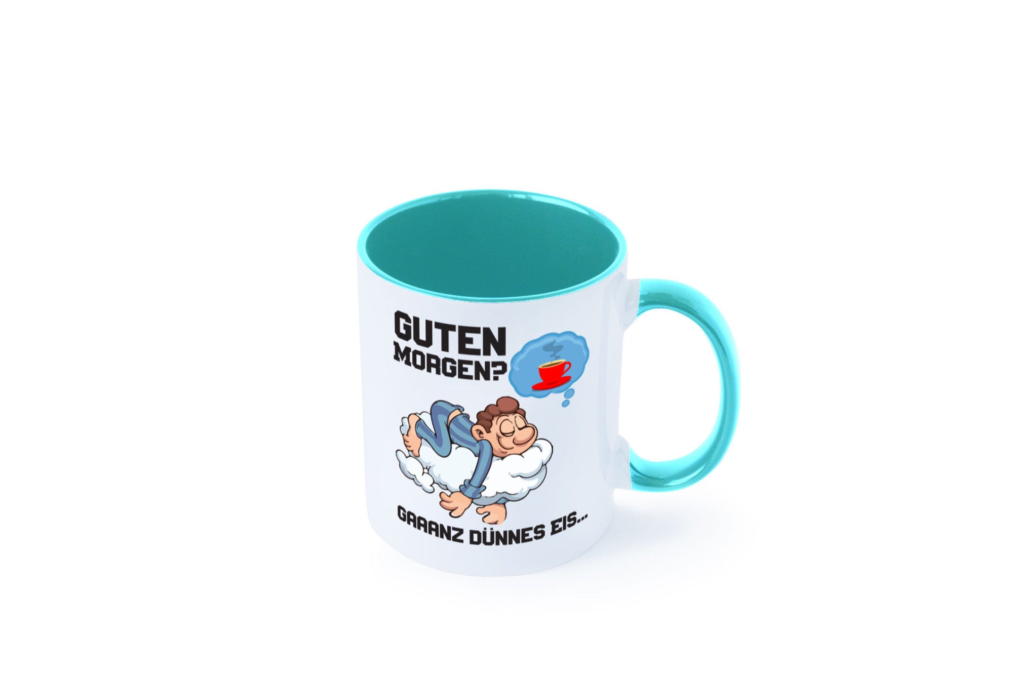 Ganz dünnes Eis | Morgenmuffel Tasse Kaffeetrinker Geschenkidee Humor