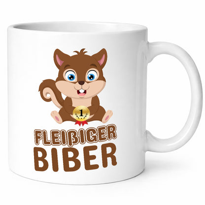 Fleißiger Biber | Motiv Tasse Kinder Geburtstag lustig Geschenkidee Geschenk