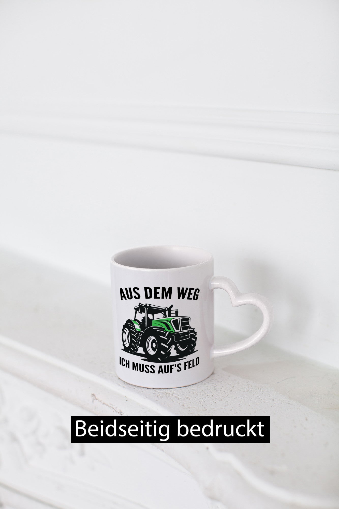 Aus dem weg ich muss aufs Feld | Traktor Bauer v2 Humor Geschenkidee Tasse