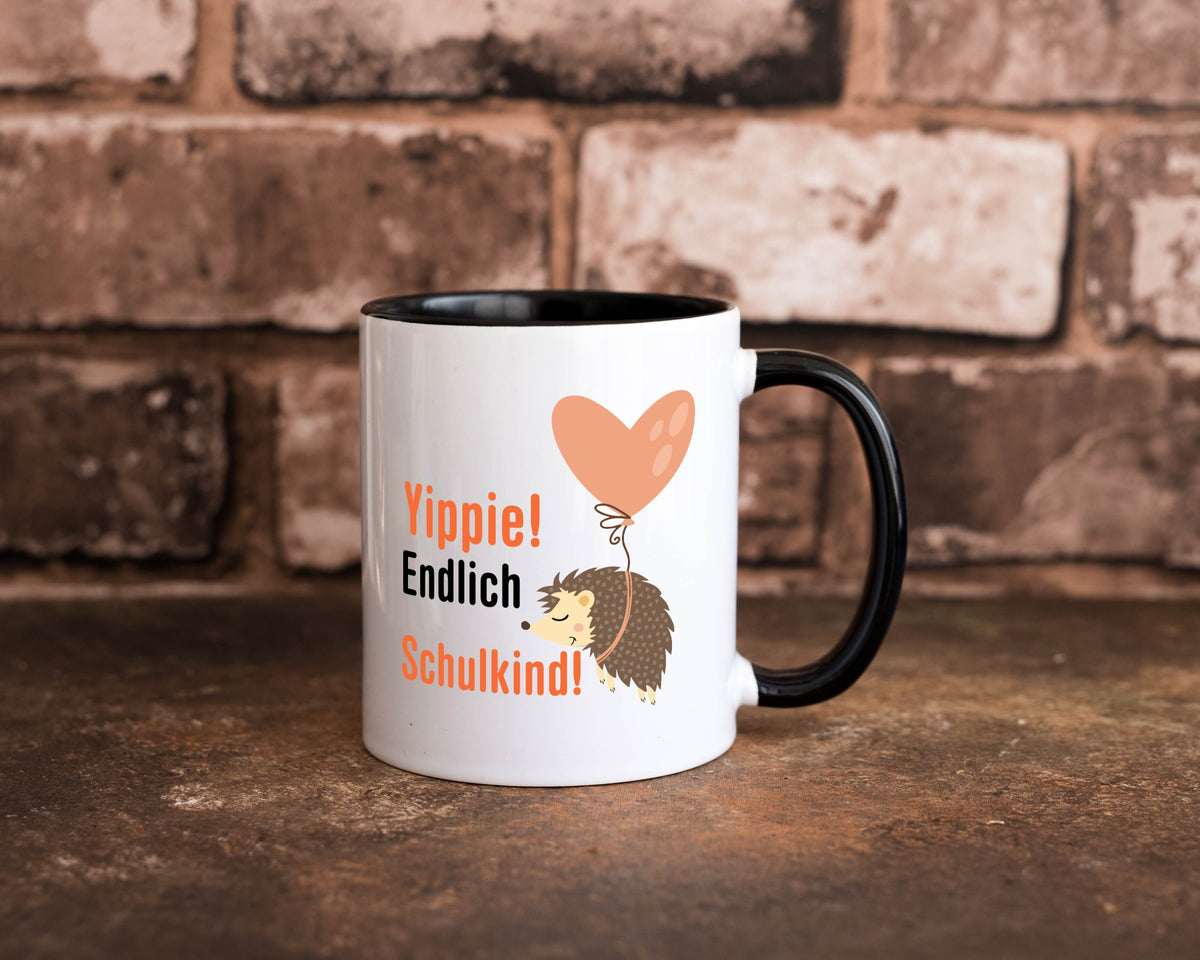 Schulkind | Einschulung 1. Klasse Grundschule v2 Geschenk Humor Geschenkidee Tasse