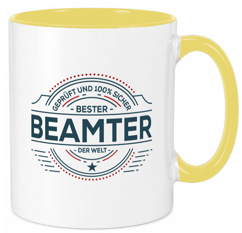 Geprüft und sicher: Beamter | Verbeamtung Dienst Humor Geschenkidee Tasse