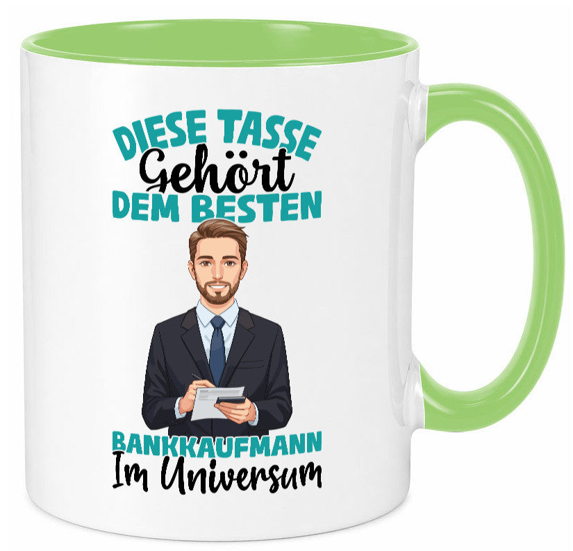 Im Universum: Bankkaufmann | Kaufmann Bank Kaufleute Geschenkidee Humor Tasse