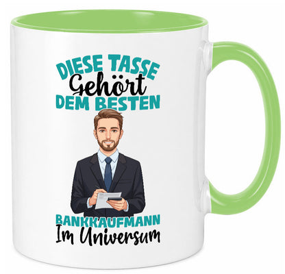 Im Universum: Bankkaufmann | Kaufmann Bank Kaufleute Geschenkidee Humor Tasse