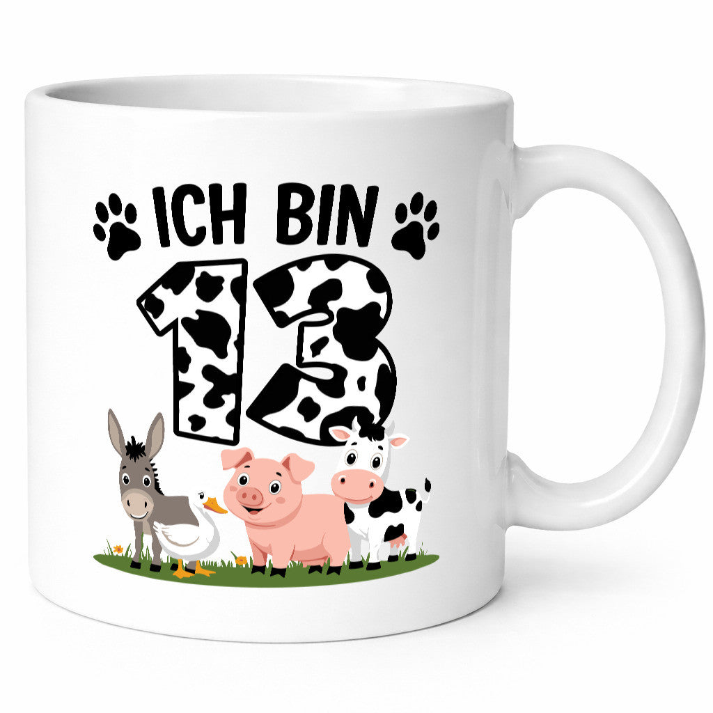 13 Geburtstag | Jahre Farmer Kind Humor Geschenkidee Tasse