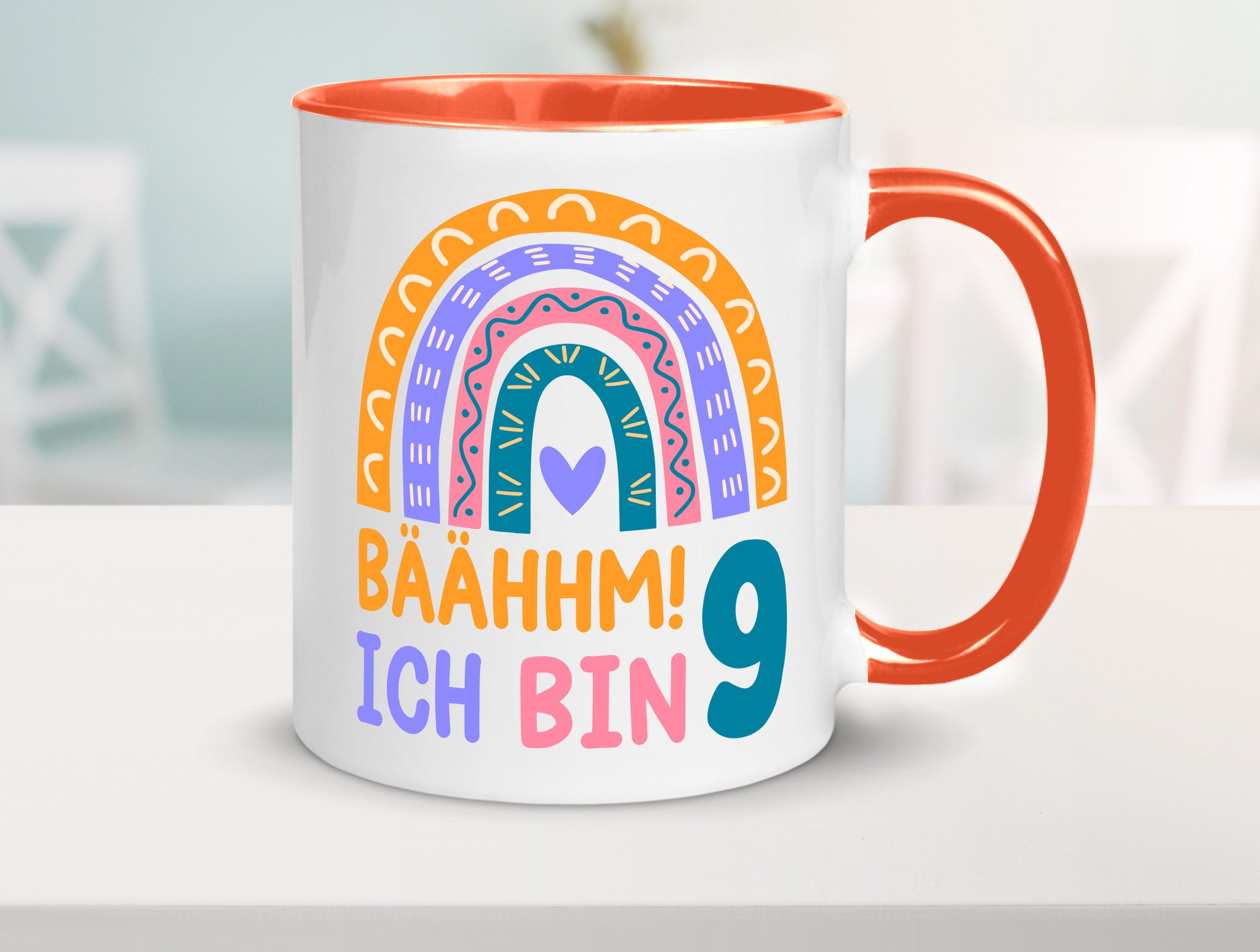 9. Geburtstag | 9 Jahre Regenbogen Bääm Mädchen Geschenk Geschenkidee lustiger
