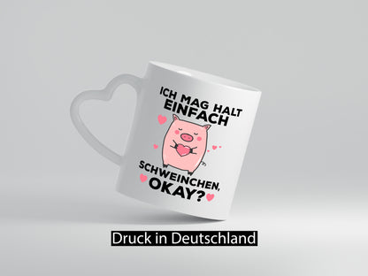 Ich mag Schweine | Schweinchen| Bauernhof Ferkel Geschenk Humor Geschenkidee