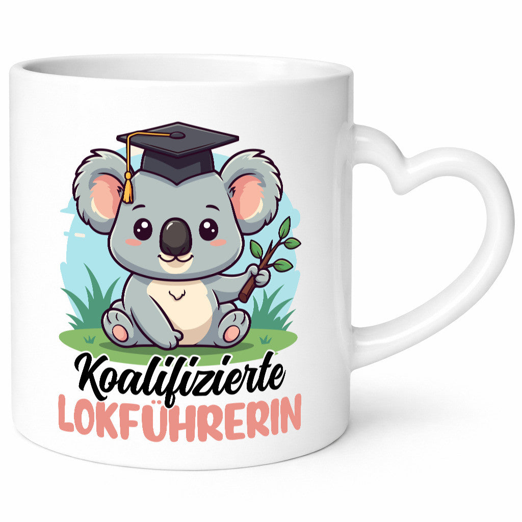 Koalifizierte Lokführerin | Zug Beruf Geschenkidee Arbeit Kollegen Büro Humor