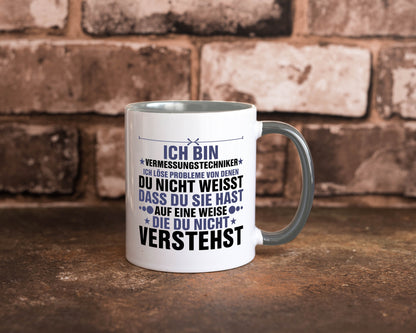 Löse Probleme: Vermessungstechniker | Techniker Humor Geschenkidee Tasse
