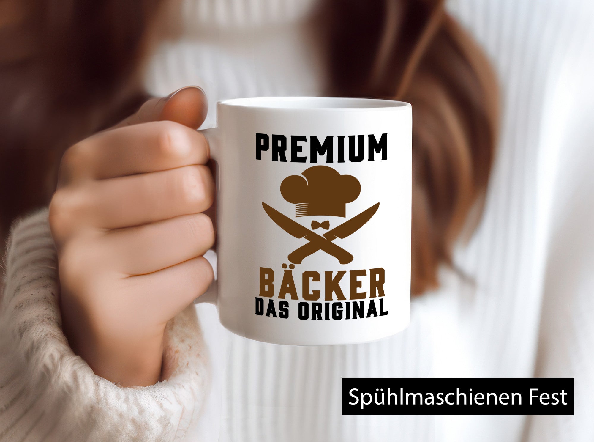 Premium Bäcker das Orginal Humor Geschenkidee Tasse