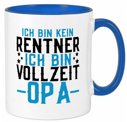 Rentner | Vollzeit Opa Pension Ruhestand Großvater lustiger Spruch Geschenk
