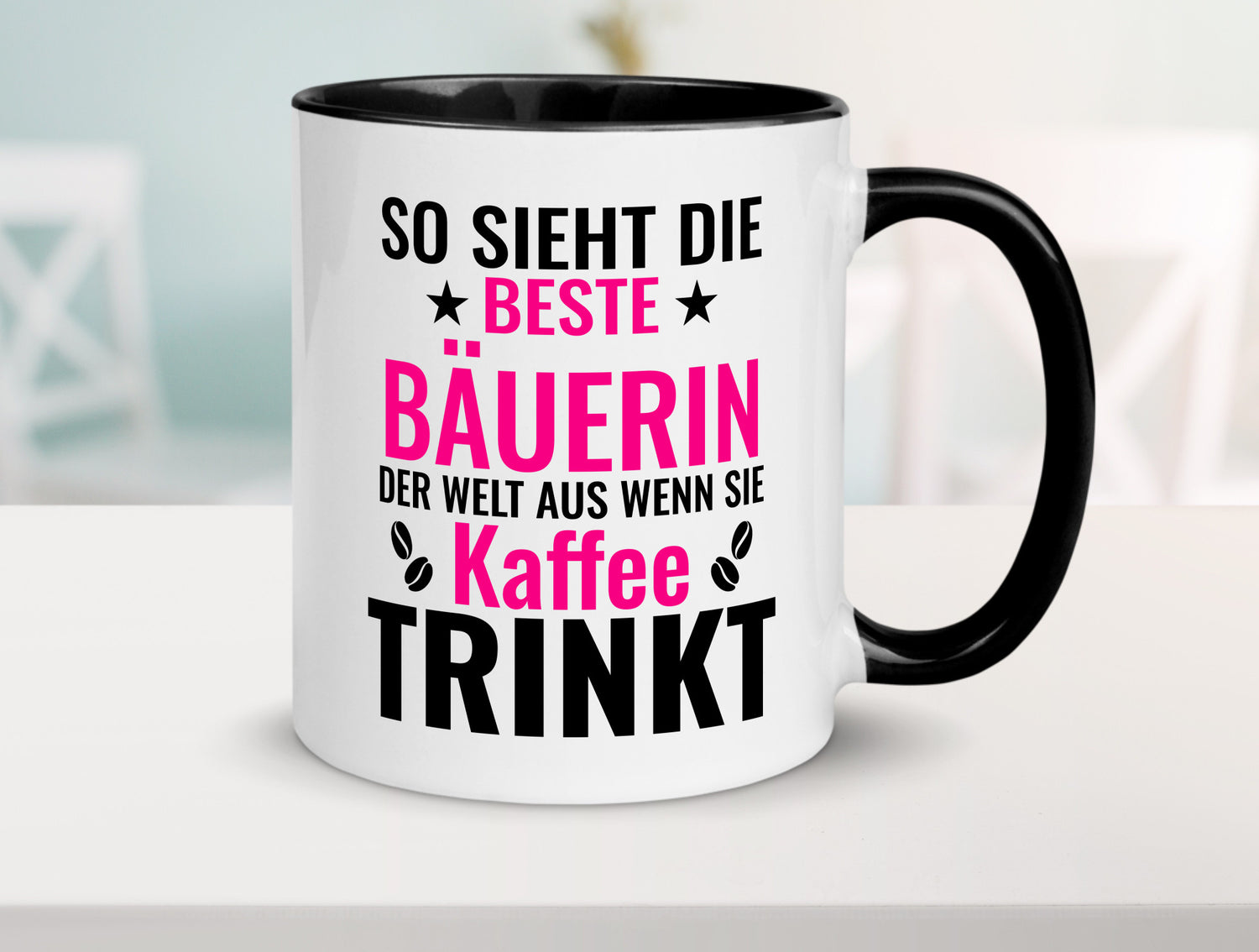 Kaffee trinkt: Bäuerin | Bauernhof Landwirtschaft Geschenk Humor Geschenkidee
