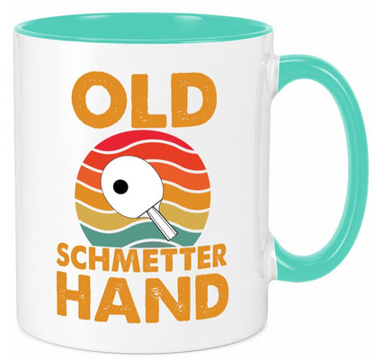Old Schmetterhand | Vereinssport Tischtennis Spruch lustiger Geschenk Humor Tasse