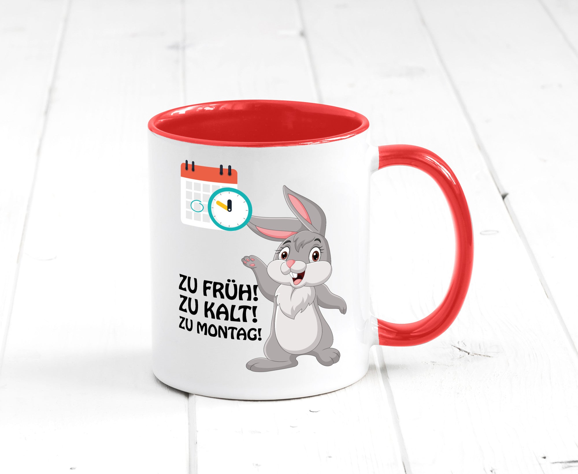 Kalter Montag Geschenkidee Humor Tasse