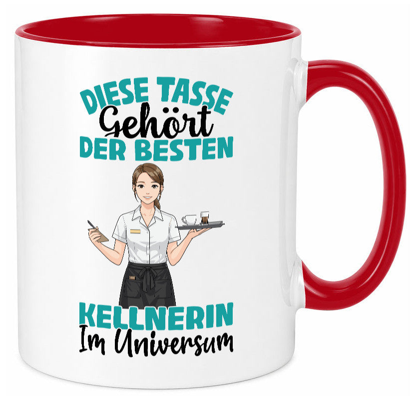 Im Universum: Kellnerin | Beruf kellnern Bedienung Geschenkidee Arbeit Kollegen