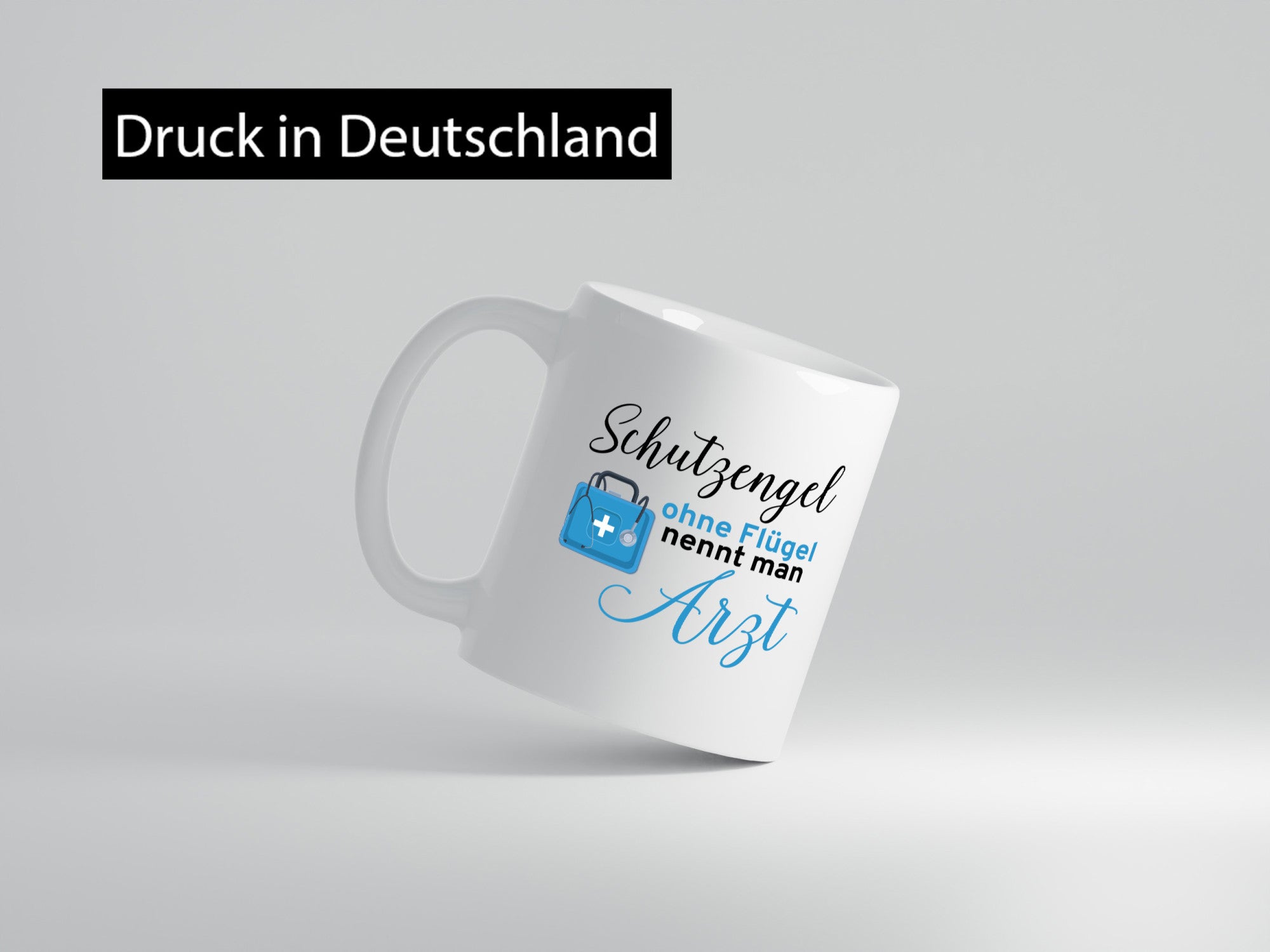 Schutzengel ohne Flügel | Arzt Ärztin Puls Herzschlag Humor Geschenkidee Tasse