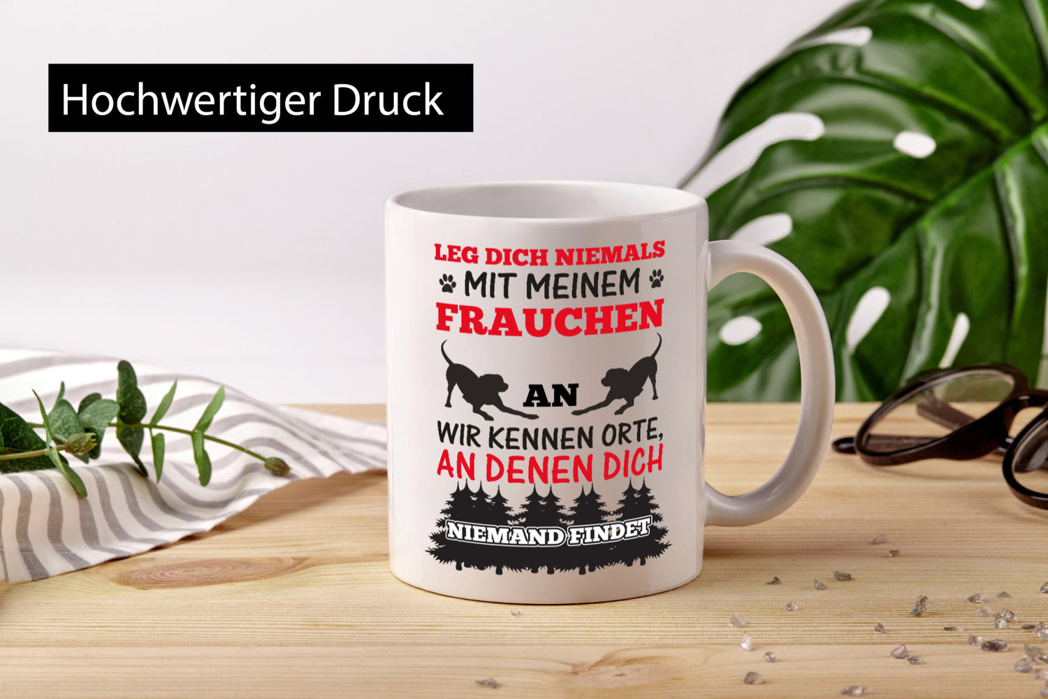 Mein Frauchen | Frauen Tasse Hundebesitzerin Spruch lustiger Geschenk