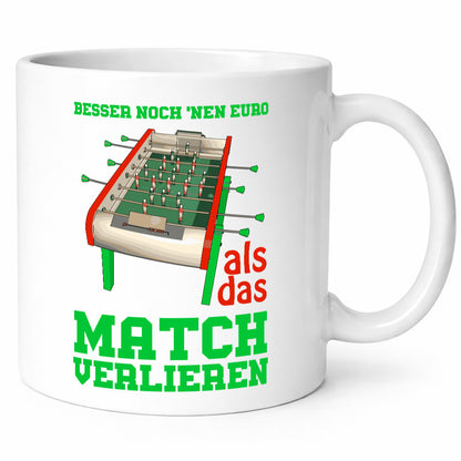 Tischkicker Tasse | Tischfußball Spruch Kicker Match lustig Humor Geschenkidee