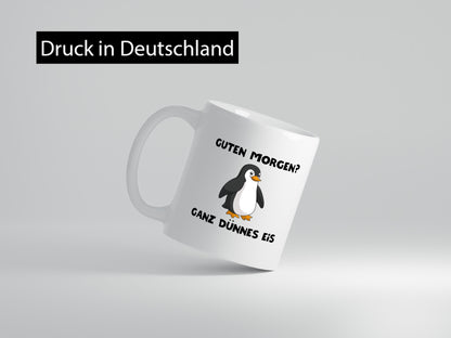 Ganz dünnes Eis | lustig Morgenmuffel Spruch lustiger Geschenk Humor